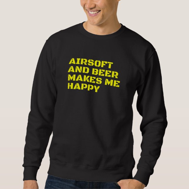 Sudadera Competitivo Airsoft Player Tactical Combat Beer Qu (Anverso)
