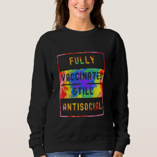 Sudadera Completamente Vacunado, aún Antisocial, Cute Funny