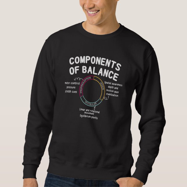 Sudadera Componentes De Terapia Física De Equilibrio Fisiot (Anverso)