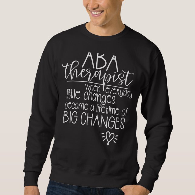 Sudadera Comportamiento Terapéutico Aba Terapia Bcba Rbt (Anverso)