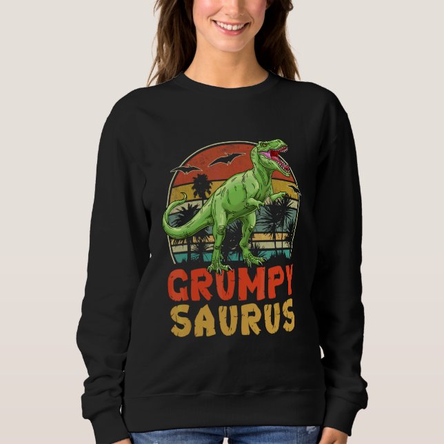 Sudadera Composición de familia de dinosaurios Rex Grumpysa (Anverso)