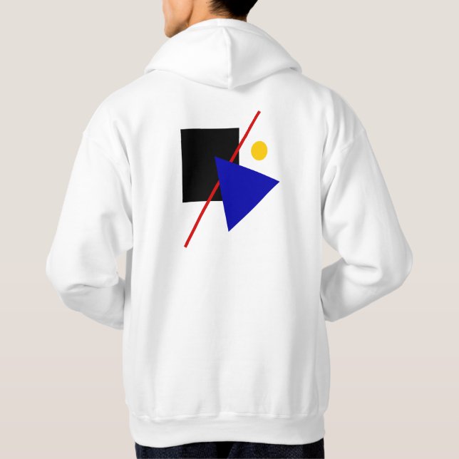 Sudadera Composición geométrica del arte Bauhaus clásico (Reverso)
