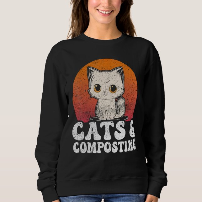 Sudadera Compost Cats And Composting Expert Composter Worms (Anverso)