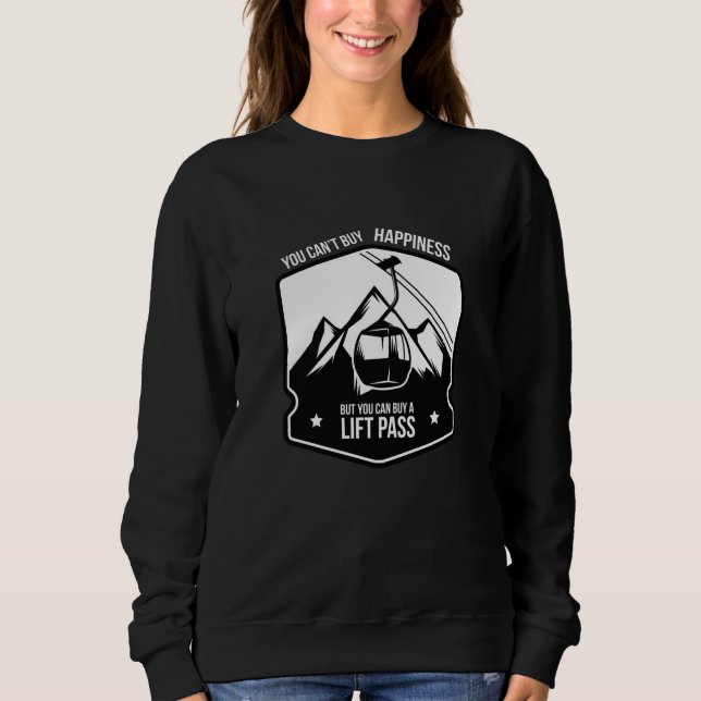 Sudadera Compra Un Deporte De Invierno De Esquí De Pase De  (Anverso)