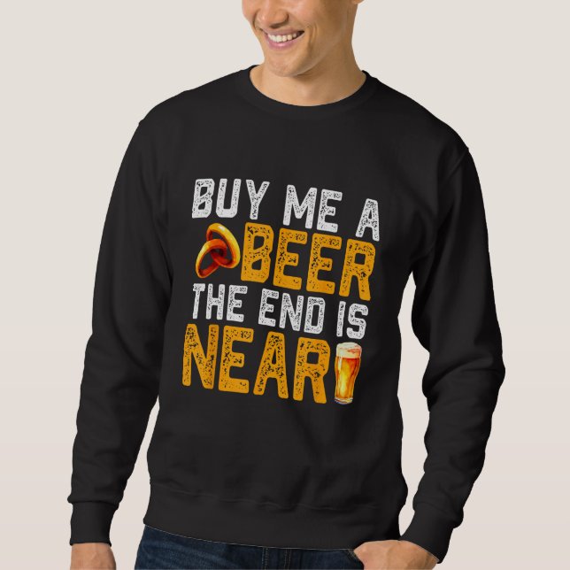 Sudadera Cómprame una cerveza divertida fiesta de soltero c (Anverso)