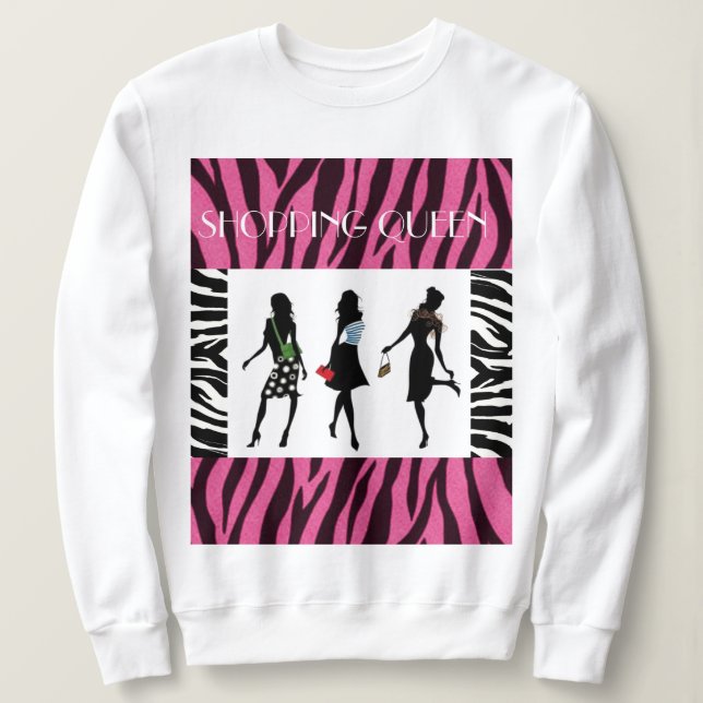 Sudadera COMPRANDO A LAS Damas DE RECOLECCIÓN DE REINAS (Anverso del diseño)