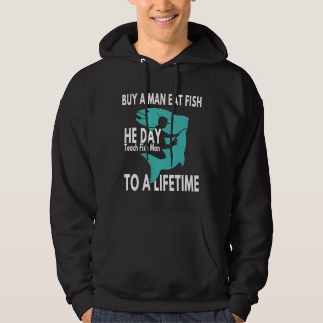 Sudadera Comprar Un Hombre Comer Pescado 561 (Anverso)