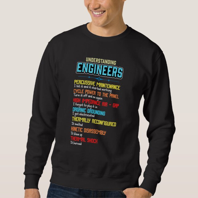 Sudadera Comprensión De Ingenieros E Ingeniería (Anverso)