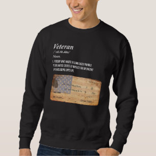 Sudadera Comprobación en blanco de definición de veterano