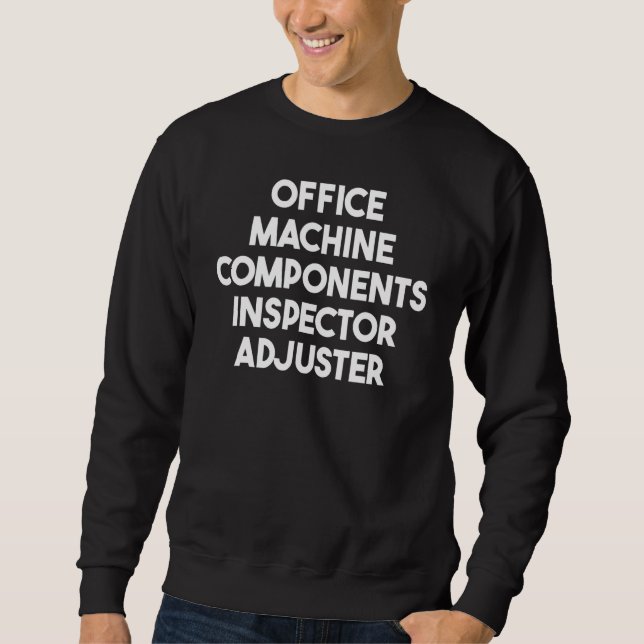 Sudadera Comprobador del inspector de componentes de equipo (Anverso)