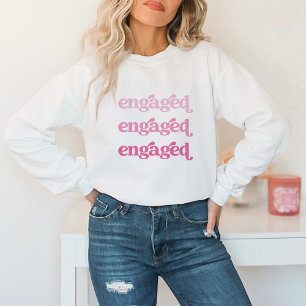 Sudadera Comprometido   Boho Pink Gradient Text