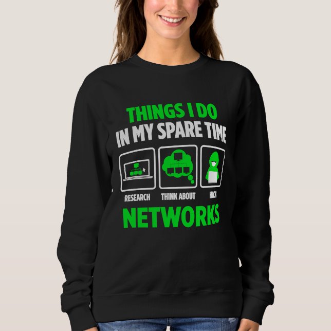 Sudadera Computer Network Programming and  Hacker (Anverso)