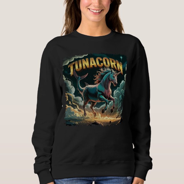 Sudadera Cómputo de la creatura del Ilustracion Tunacorn (Anverso)