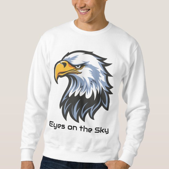 Sudadera con águila “Ojos en el cielo” (Anverso)