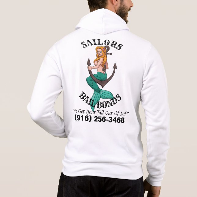 Sudadera con ancla de sirena (Reverso)