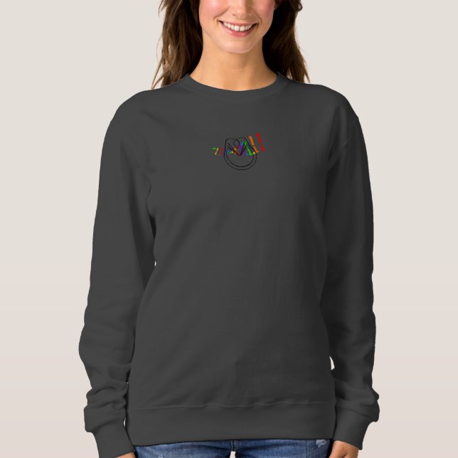 Sudadera con arcoíris de ADN de caballos (Anverso)