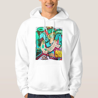 Sudadera con arte abstracto colorido