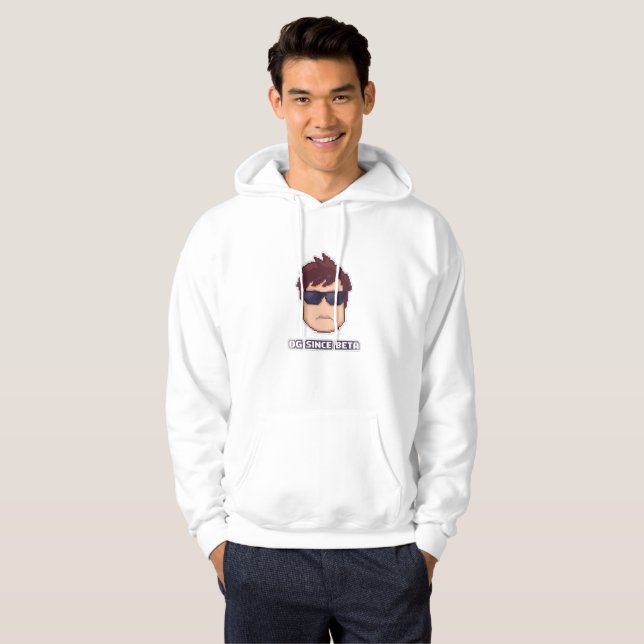 Sudadera con arte de píxeles - Declaración de jueg (Anverso completo)