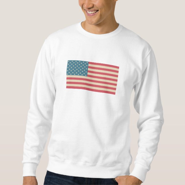 Sudadera con bandera americana (Anverso)