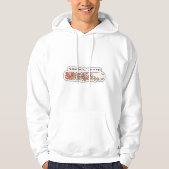 Sudadera con barra de progreso de Navidad cargando (Anverso)