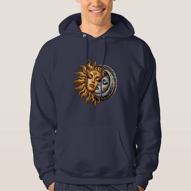 Sudadera con beso del Sol y la Luna Celestiales -  (Anverso)