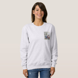 Sudadera con bolsillo gris ceniza para mujeres San