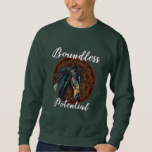 Sudadera con caballo de potencial ilimitado – Maje
