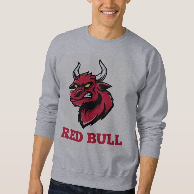 Sudadera con cabeza de toro feroz (Anverso)