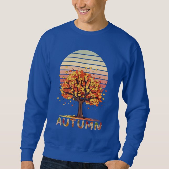 Sudadera con caída de hojas de otoño acogedor – In (Anverso)