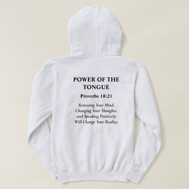 SUDADERA CON CAPUCHA (Reverso del diseño)