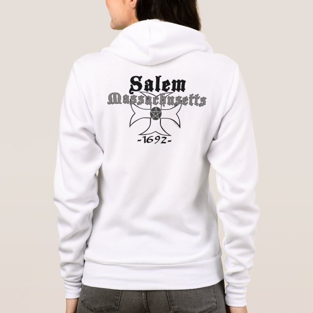 Sudadera con capucha 1692 de Salem Massachusetts (Reverso)