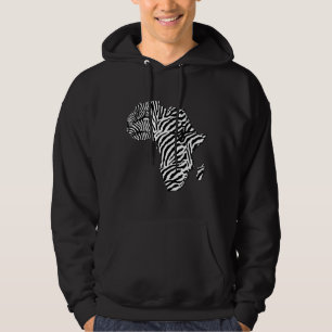 Sudadera con capucha africana del mapa de África