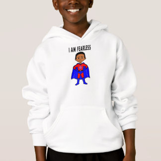 Sudadera con capucha afroamericana del super héroe