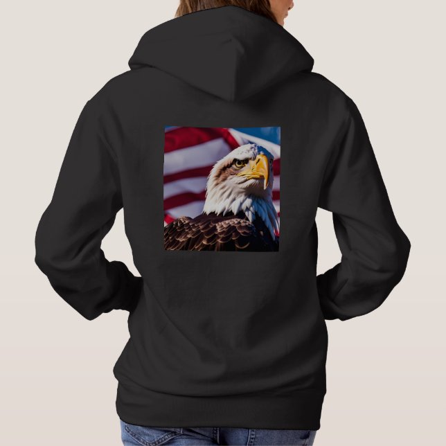 Sudadera con capucha águila calva Xen (Reverso)