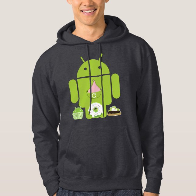 Sudadera con capucha androide de las versiones (Anverso)