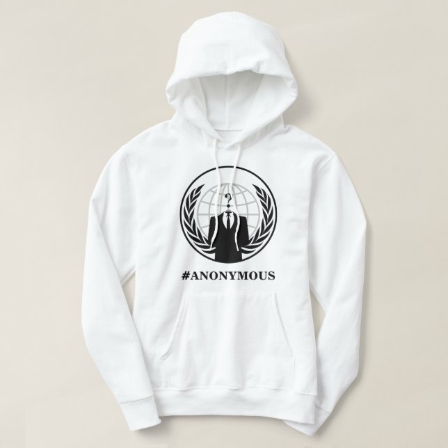 Sudadera con capucha anónima (Diseño del anverso)