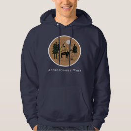 Sudadera con capucha ApproachableWolf (Azul) de JH
