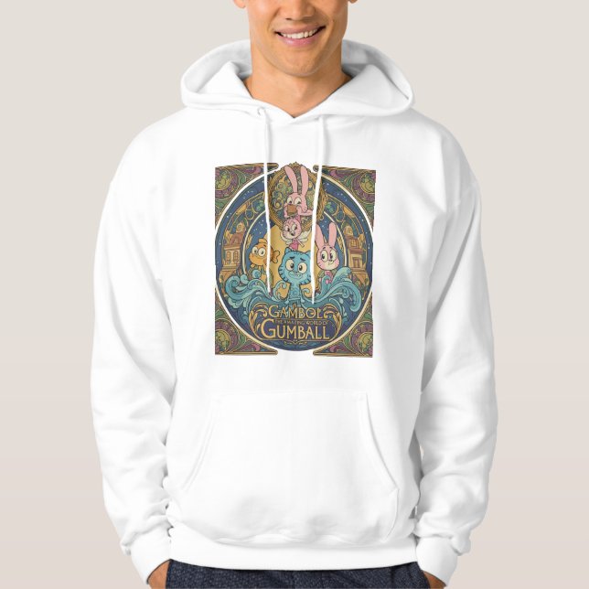 Sudadera con capucha artística "GUMBALL" – Declara (Anverso)