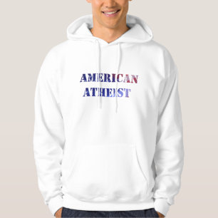 Sudadera con capucha atea americana