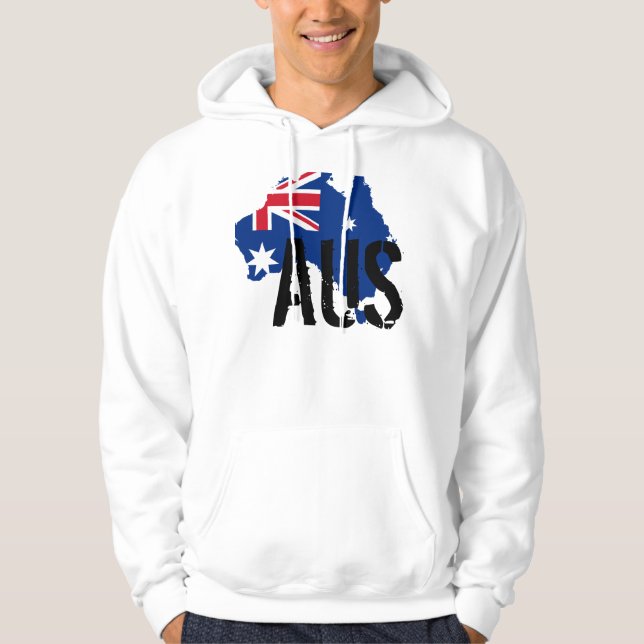 Sudadera con capucha australiana de la bandera (Anverso)