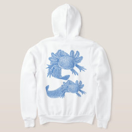 Sudadera con capucha Axolotl Zip - AZUL