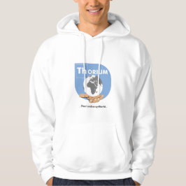 Sudadera con capucha azul del torio del logotipo