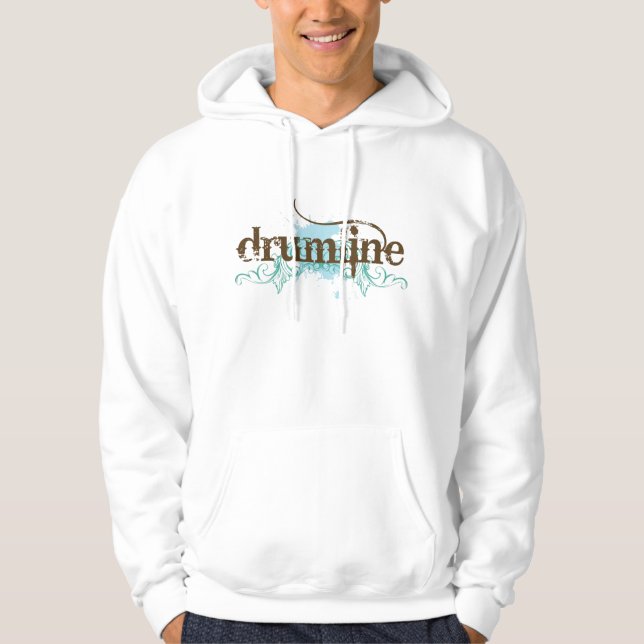 Sudadera con capucha azul fresca de Drumline (Anverso)