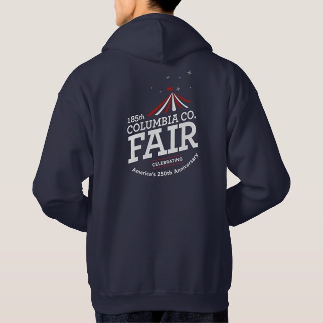 Sudadera con capucha azul marino 250 Mens (Reverso)