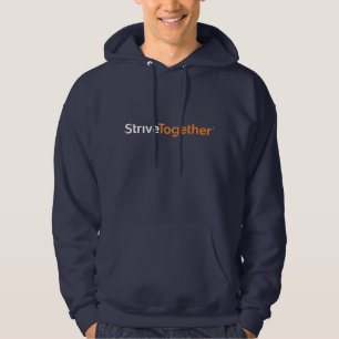 Sudadera con capucha azul marino para hombre