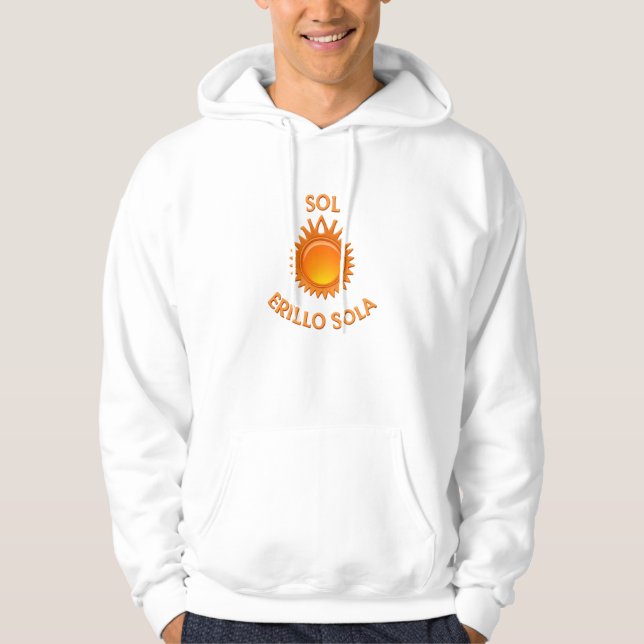 Sudadera con Capucha Básica con Logo Sol Brillo So (Anverso)