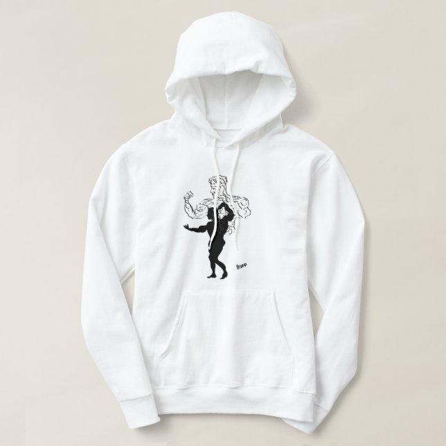 Sudadera con capucha básica: culturista (Diseño del anverso)