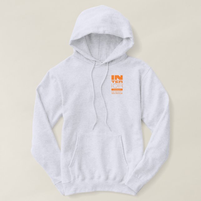 Sudadera con capucha básica de diseño interior Kea (Diseño del anverso)