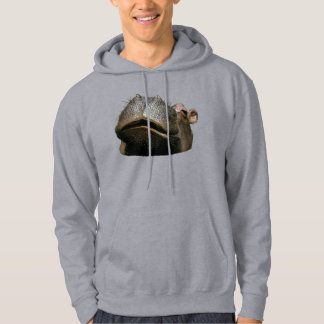 Sudadera con capucha básica de hipopótamo
