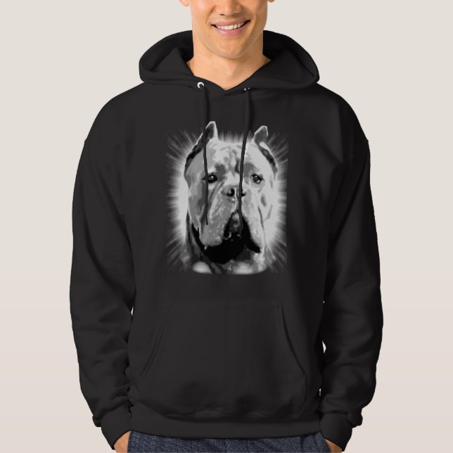 Sudadera con capucha básica del perro del corso (Anverso)
